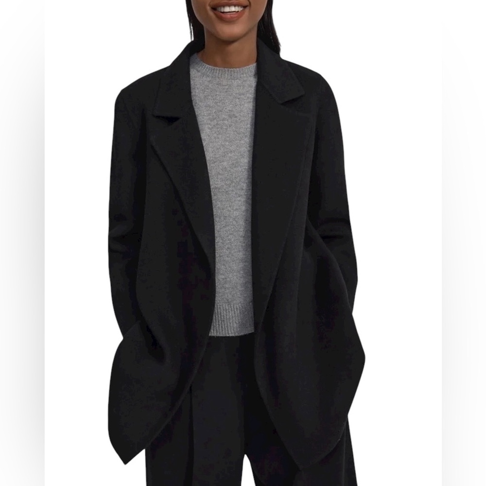 NWT Theory OVERSIZE Clairene Jacket Blazer Cashmere & Wool Size XS - Picture 10 of 12